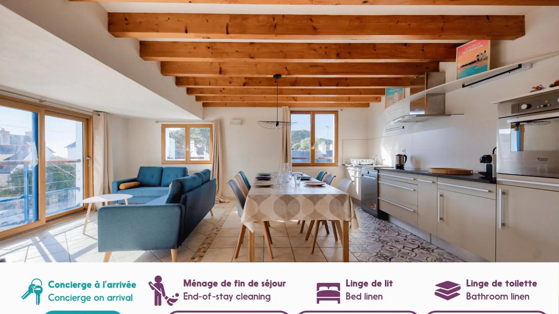 Feriehus Vue Mer - Maison Pour 7 Avec Balcon Saint-Pierre-Quiberon Frankrig